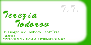 terezia todorov business card